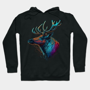 Colorful Elk Hoodie